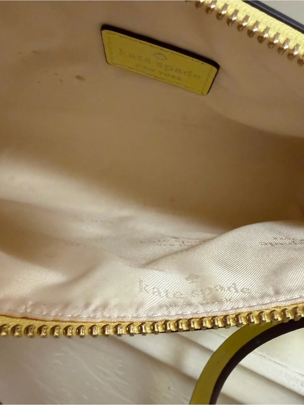 kate spade New York Yellow Leather Crossbody with Tassel